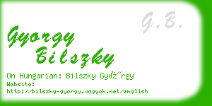 gyorgy bilszky business card